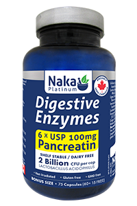 NAKA DIGESTIVE ENZYMES 75CAPS