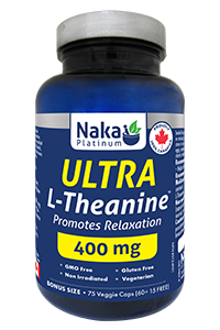 NAKA PLATINUM Ultra L-Theanine 400mg (75 vcaps)