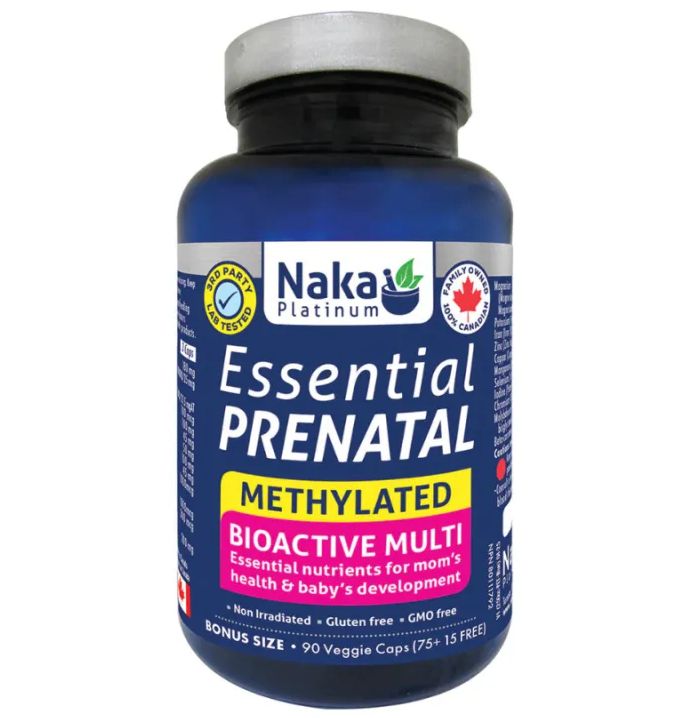 NAKA Prenatal Methylated Bioactive Multi (90vcaps)