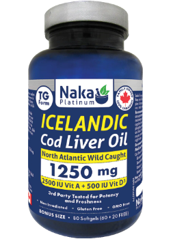 NAKA Icelandic Cod Liver Oil (80 softgels)