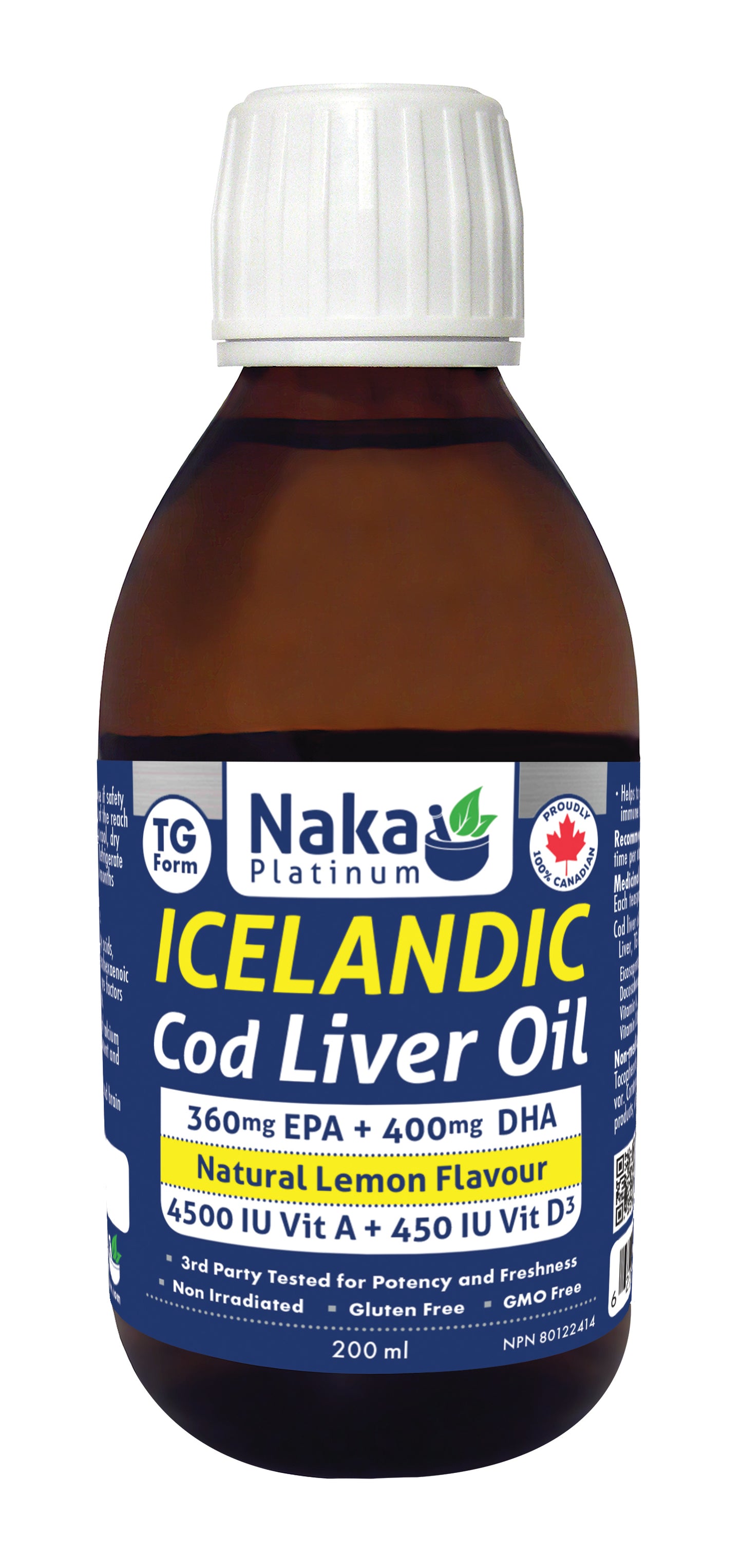 NAKA ICEANDIC COD LIVER OIL 200ML