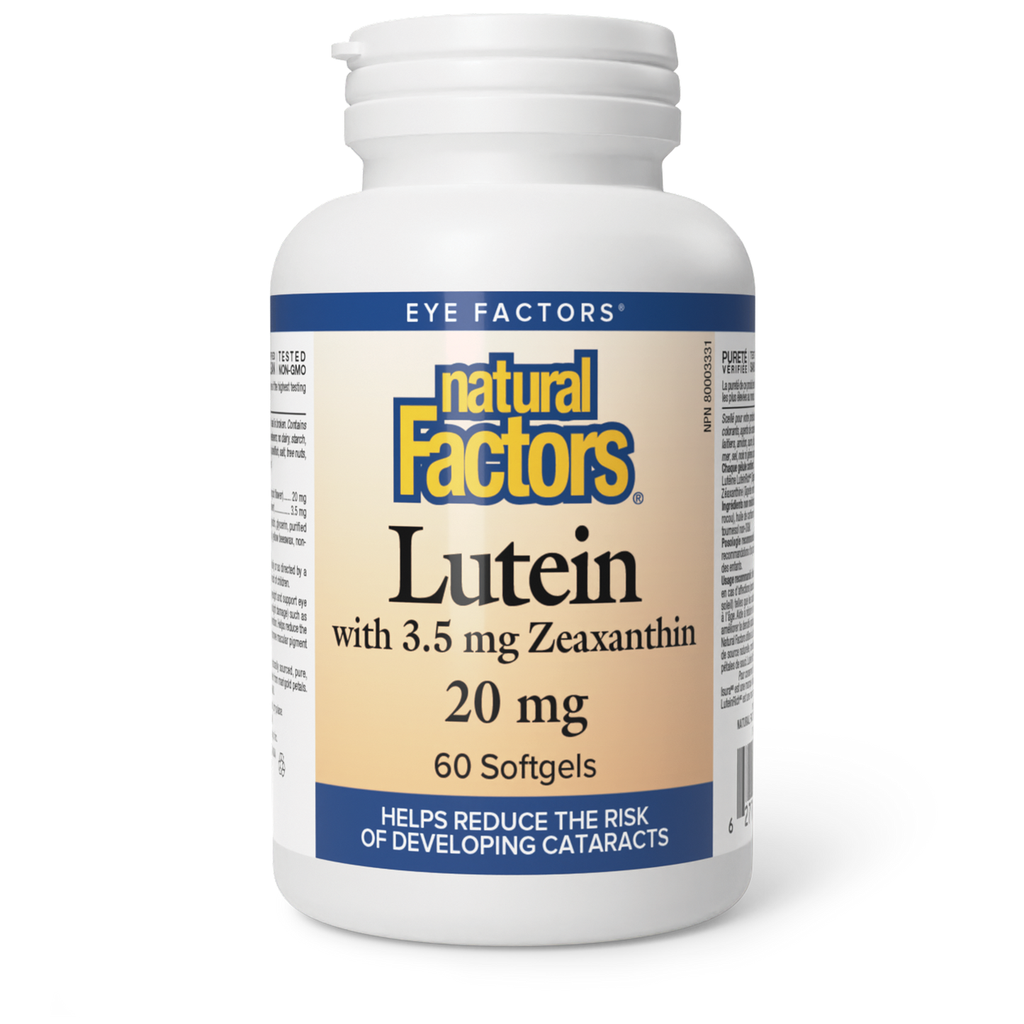 NATURAL FACTORS LUTEIN 20MG 60'S