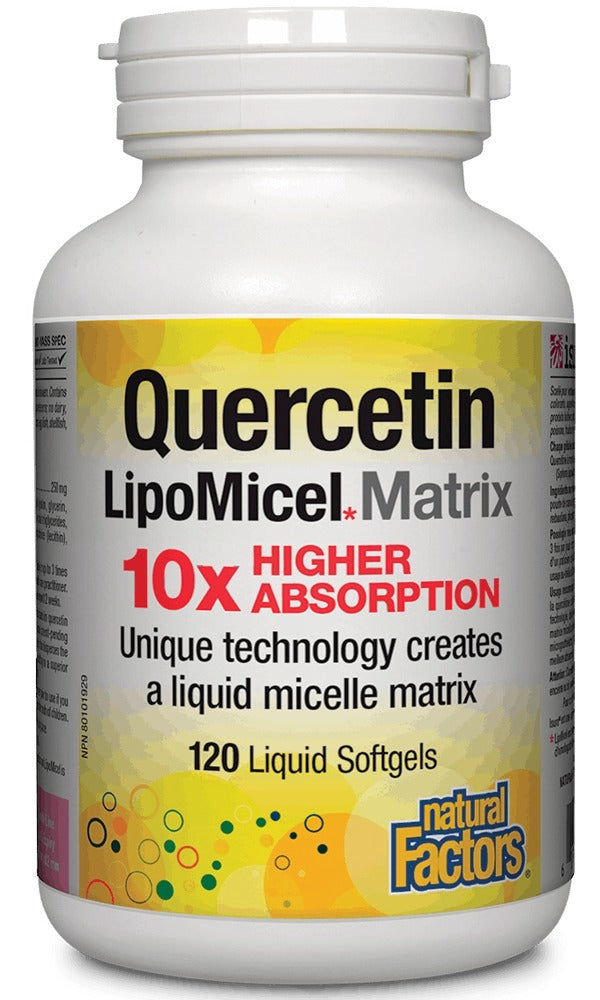 NATURAL FACTORS Quercetin Lipomicel (250 mg - 120 sgels)