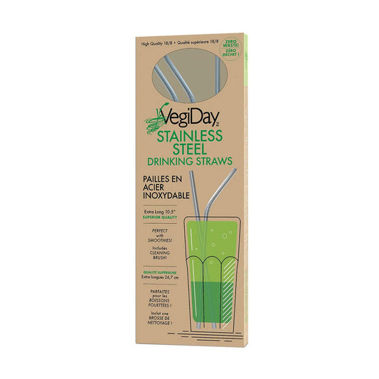 VEGIDAY STAINLESS STRAWS