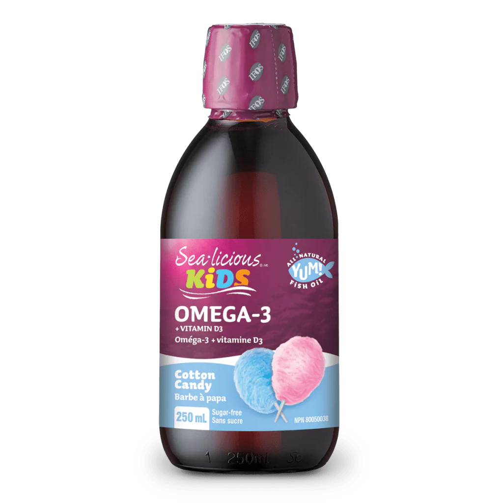 SEA-LICIOUS Kids Omega 3 + D (Cotton Candy - 250 ml)