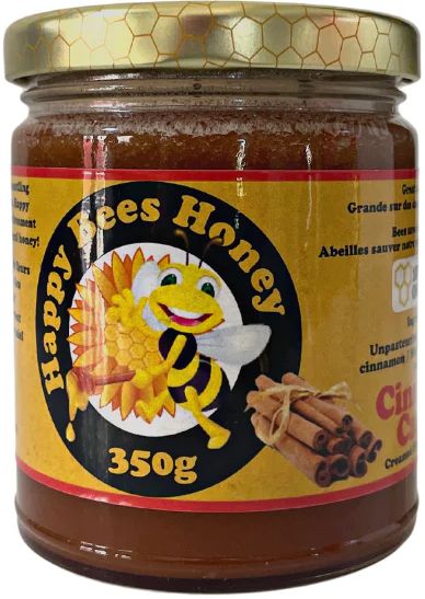 HAPPY BEE CINNAMON HONEY 375G