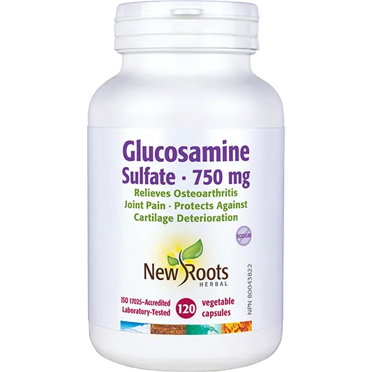 NEW ROOTS Glucosamine Sulfate 750mg (120 vcaps)