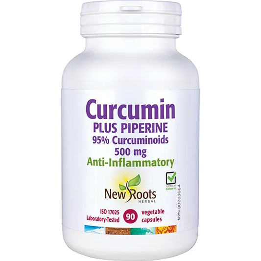 NEW ROOTS Curcumin w Piperene 500mg (90 v-caps)