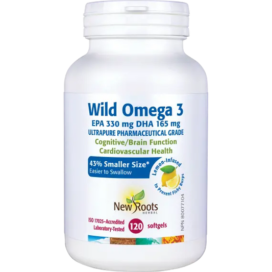 NEW ROOTS WILD OMEGA 3LEM 120'S
