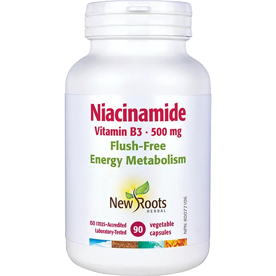 NEW ROOTS NIACINAMIDE 500MG 90 CAPS