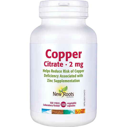 NEW ROOTS COPPER 2MG 100 VEG CAPS