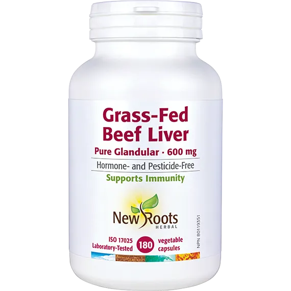 NEW ROOTS Grass-Fed Beef Liver (180 vcaps)