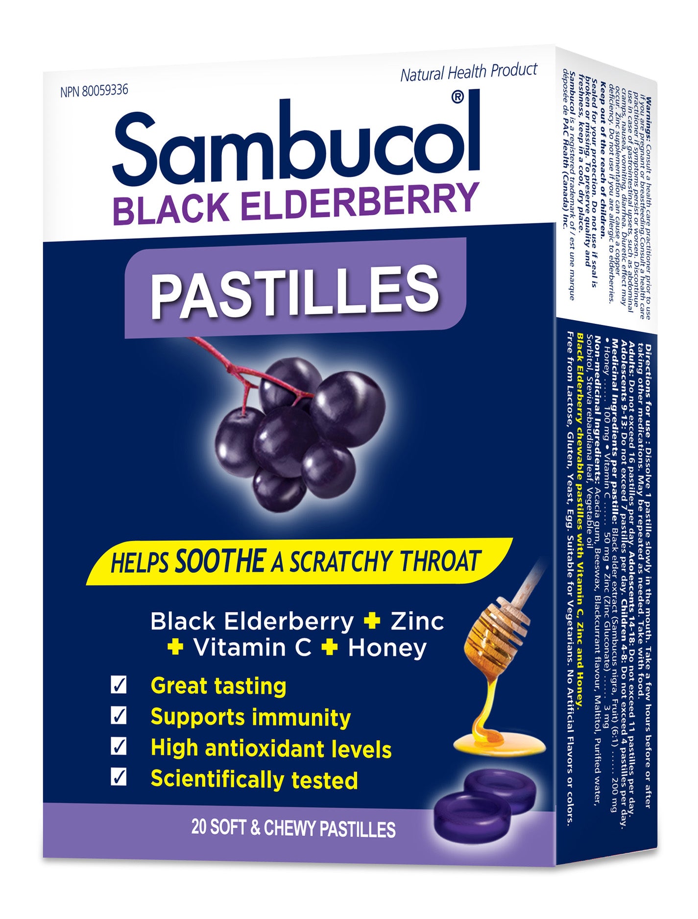 SAMBUCOL PASTILLES 20CT