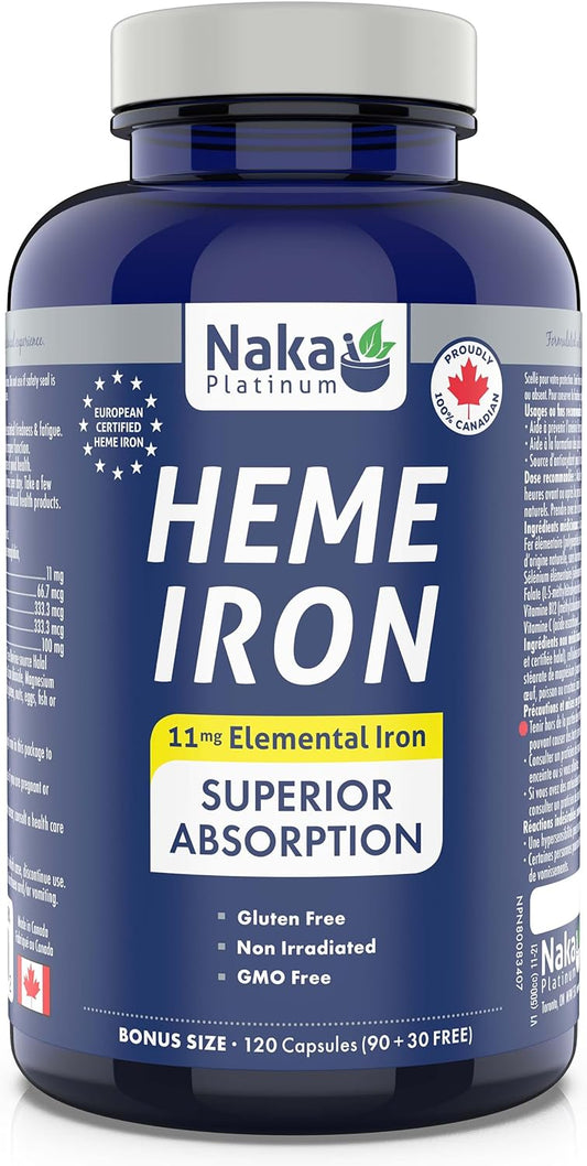 NAKA Platinum Heme Iron (120 caps)