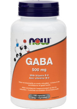 NOW Gaba 500 mg + with B6 (100 caps)