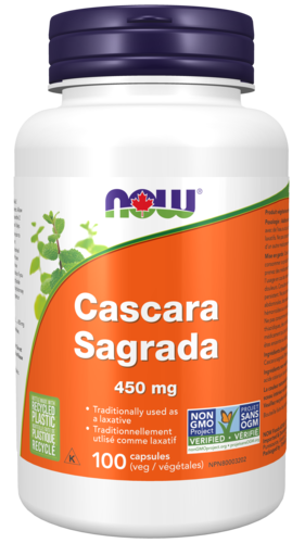 NOW CASCARA SAGRADA 450MG 100CAP