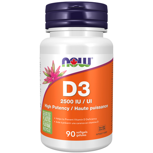 NOW VIT D3 2500 IU 90 SOFTGELS