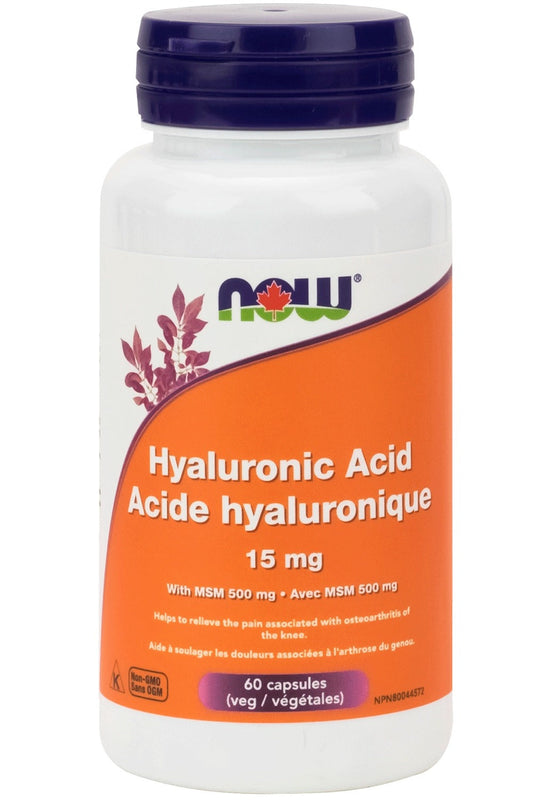 NOW Hyaluronic Acid (15 mg - 60 veg caps)