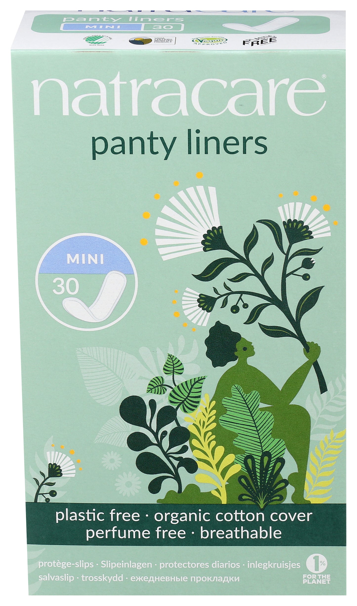 NATRACARE PANTY LINERS 30CT