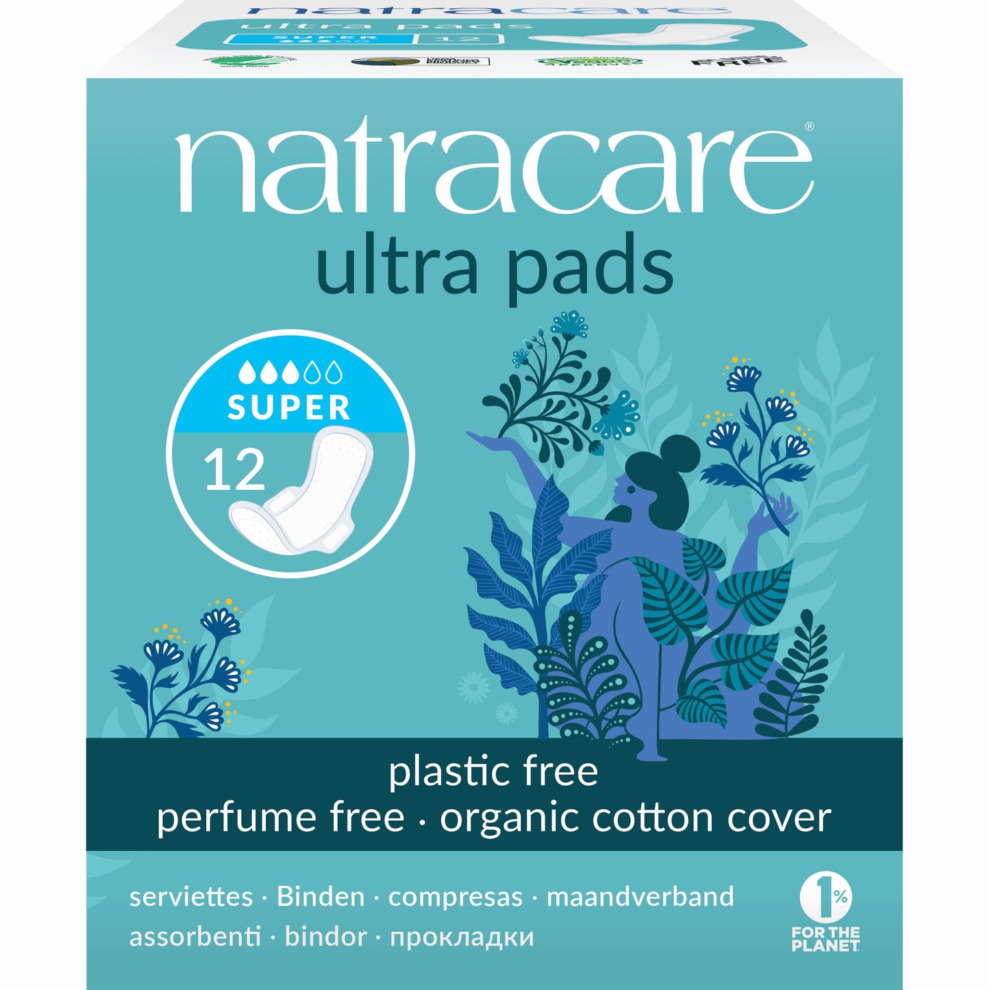NATRACARE SUPER W/WINGS 12CT
