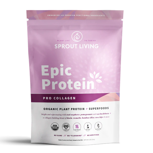 SPROUT LIVING EPIC PROTEIN Pro Collagen Organic Plant Protein (1 lb)