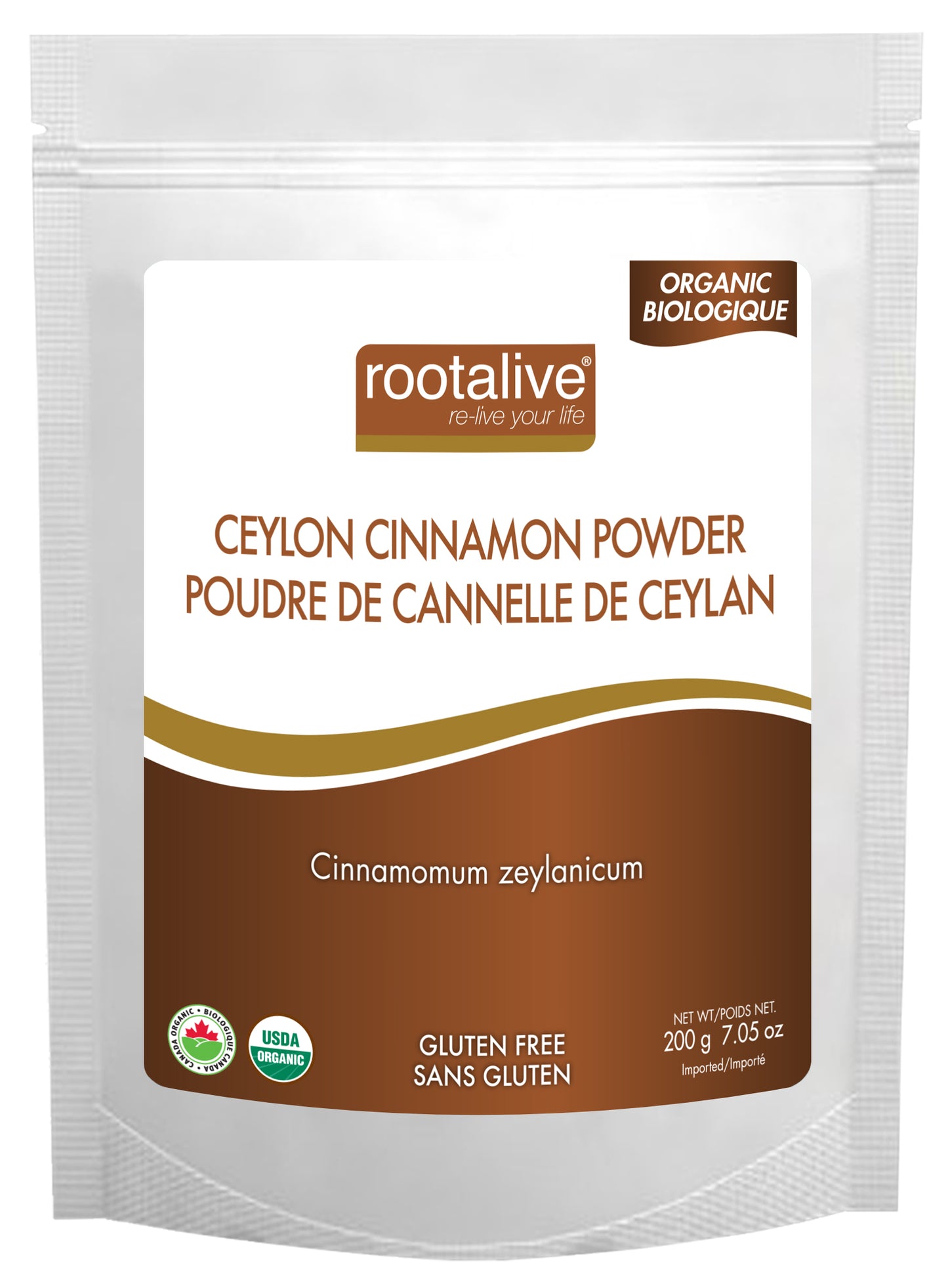ROOTALIVE Organic Ceylon Cinnamon Powder (200 gr)