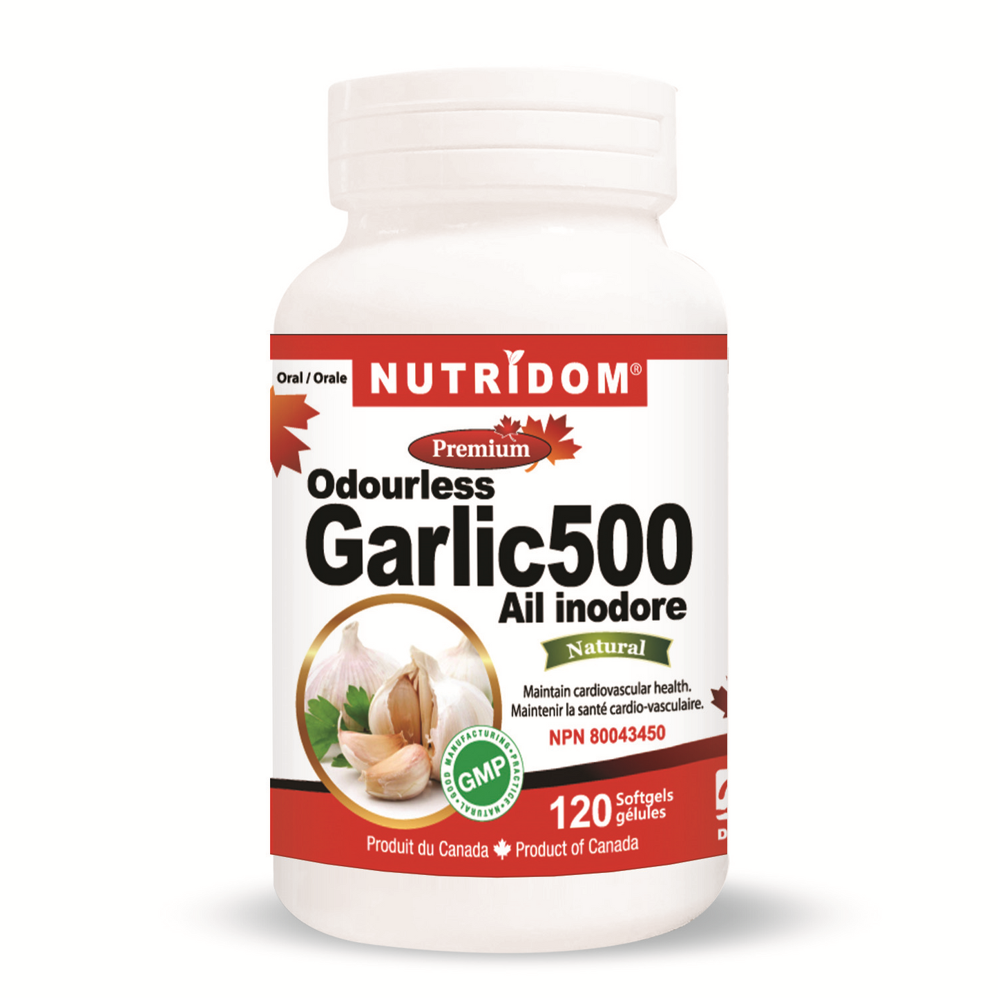 NUTRIDOM Odourless Garlic 500 (120 softgels)