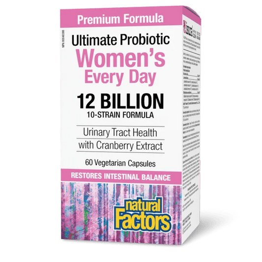 NATURAL FACTOR Ultimate Probiotic Women's Everyday 12 Billion (120 vcaps)
