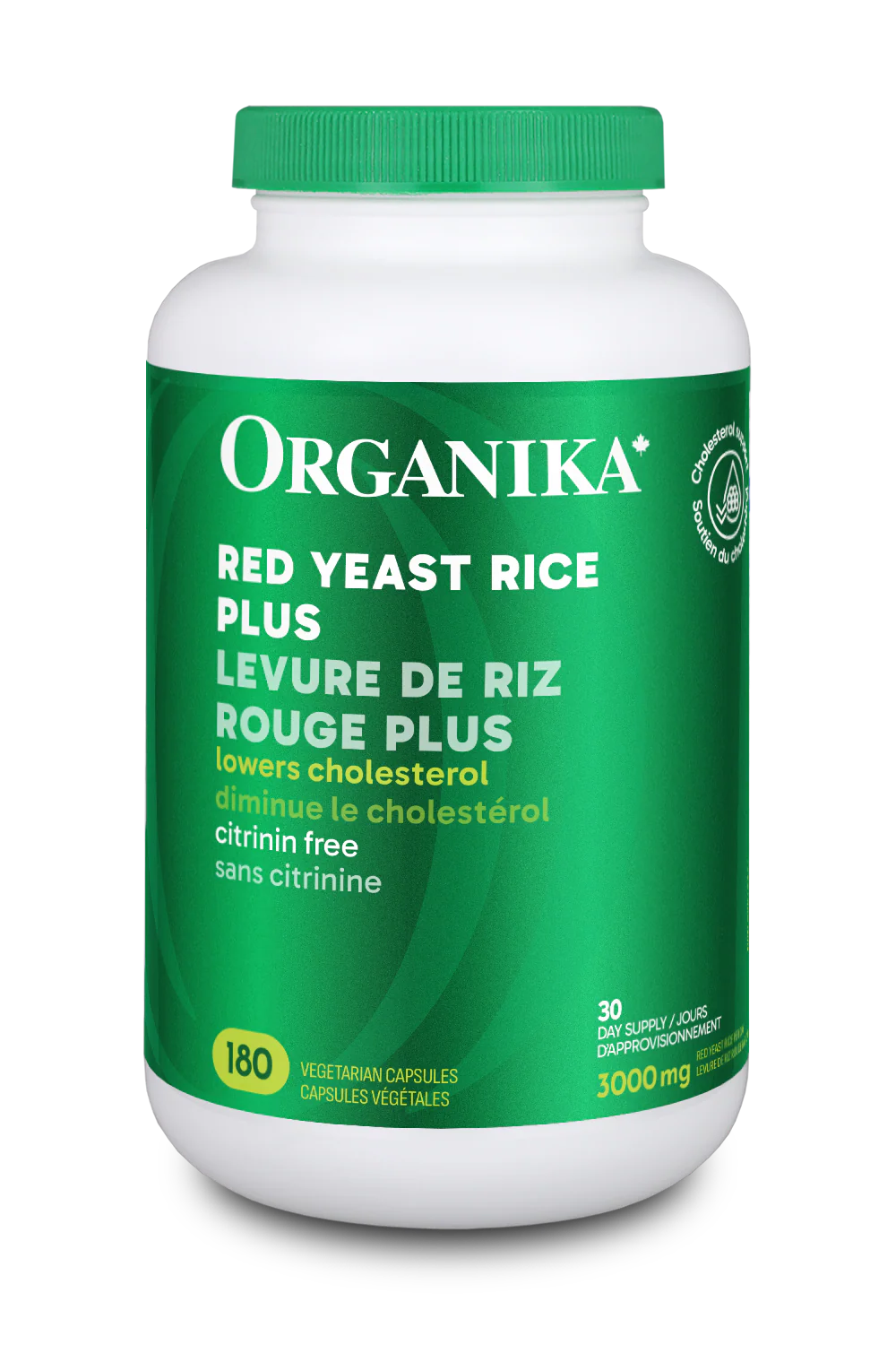 ORGANIKA Red Yeast Rice Plus 500mg (180 veg caps)