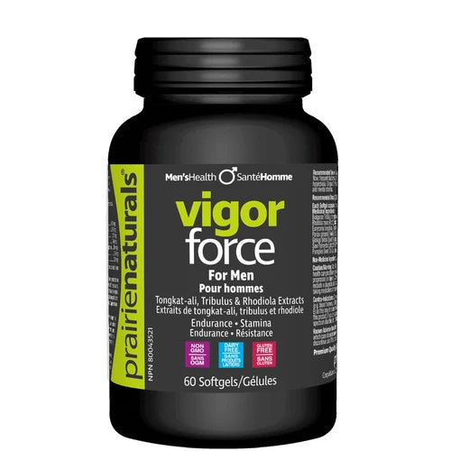 PRAIRIE NATURALS Vigor Force (60 sgels)