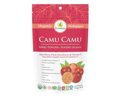 ECOIDEAS Organic Raw Camu Camu Berry Powder (113g)