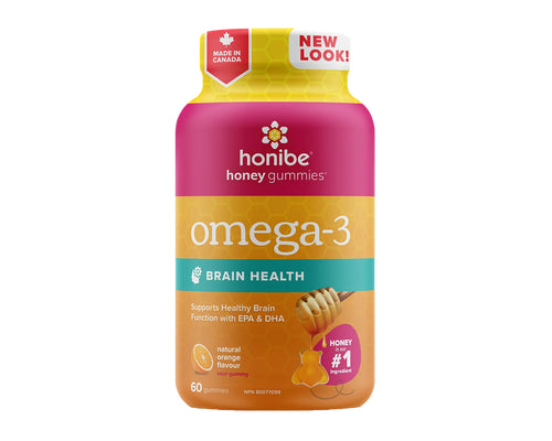 HONIBE Omega-3 Brain Health  (60 Gummies)