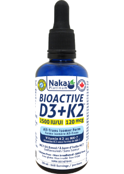 NAKA PLATINUM D3 + K2, 2500iu + 120mcg (50 ml)
