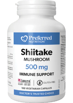 PREFERRED NUTRITION Shiitake Mushroom 500mg (120 v-caps)