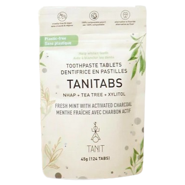 TANITABS Toothpaste Tablets Mint Charcoal (124 tabs)