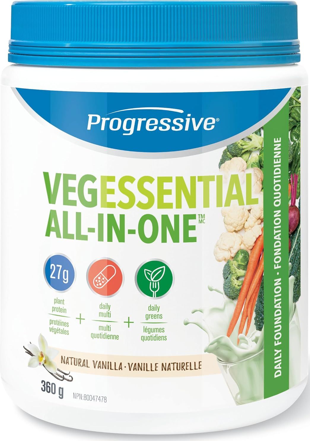 PROGRESSIVE VegEssential All In One (Vanilla - 360 gr)