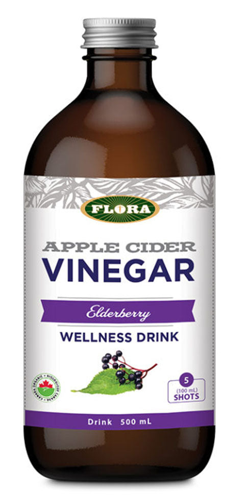 FLORA Apple Cider Vinegar  (Elderberry - 500 ml)
