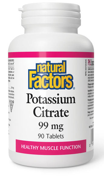 NATURAL FACTORS Potassium Citrate (99 mg - 90 tabs)