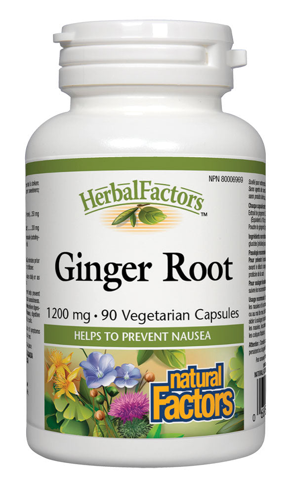 HERBAL FACTORS Ginger Root (1200 mg - 90 veg caps)