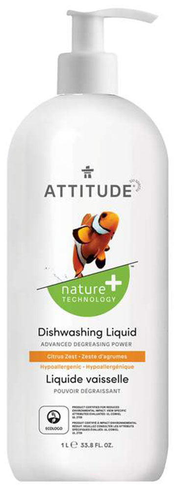 ATTITUDE Dishwashing Liquid-Citrus Zest (700 ml)