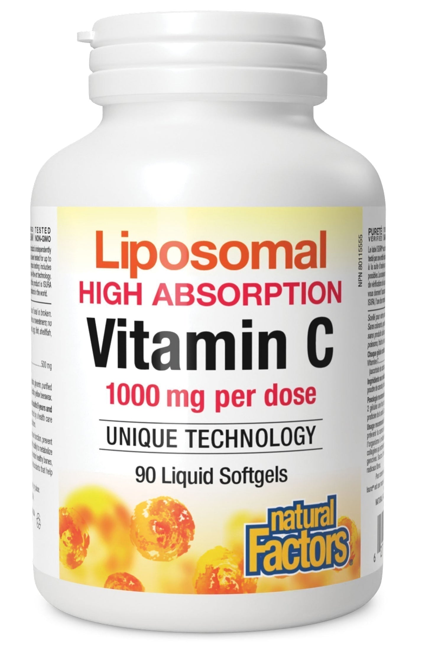 NATURAL FACTORS Liposomal Vitamin C (1000 mg - 90 liquid sgels)