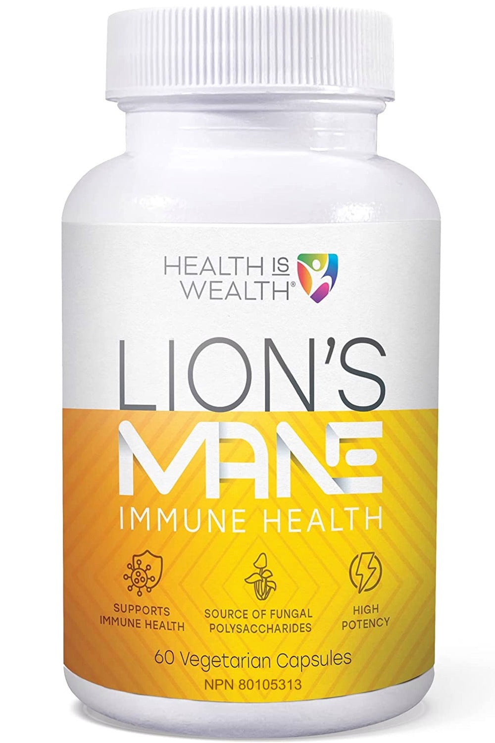 HEALTH IS WEALTH Lion's Mane (60 v caps)