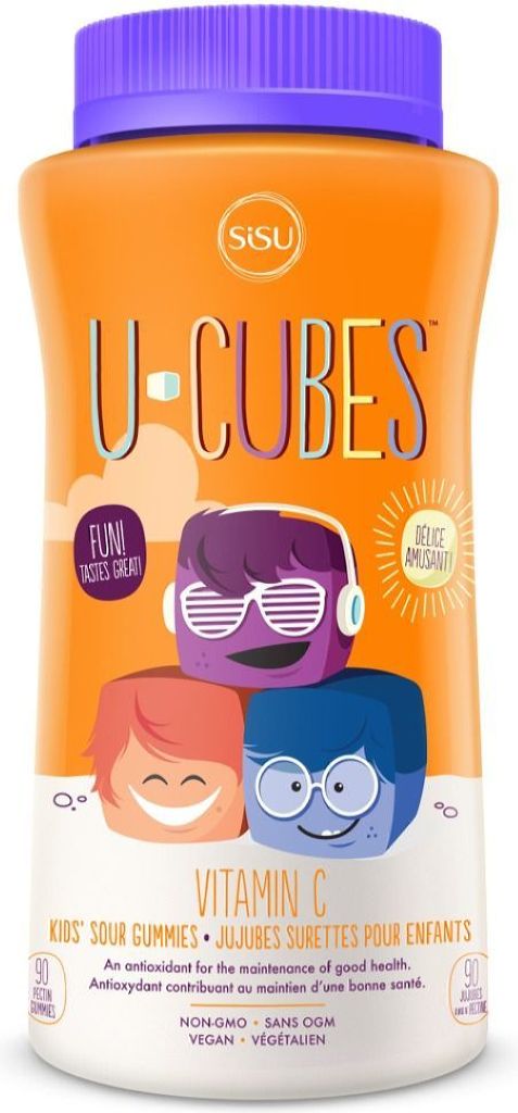 SISU U-Cubes Vitamin C Sour Gummies (90 gummies)