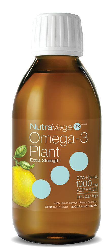 NUTRAVEGE Omega 3 Plant Extra Strength (Lemon - 200 ml)